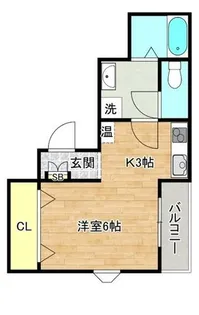 ビックシャイン今里【2階】の間取り