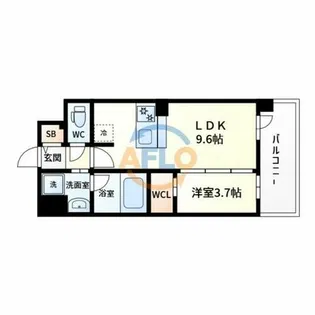 ソルテラスUMEDA NORTH【3階】の間取り