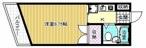 城山ハイツ【3階】の間取り