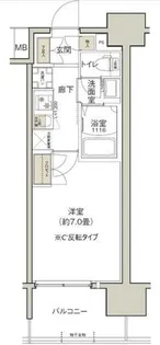 クレストコート靱公園【5階】の間取り