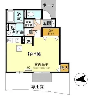 ロイヤルメゾンマエダ【102号室】の間取り