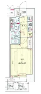 プレサンス堺筋本町センティス【4階】の間取り