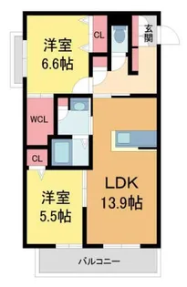 ソレディーノ川西池田フロント【210号室】の間取り