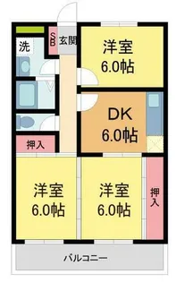 アーバンステージ【208号室】の間取り