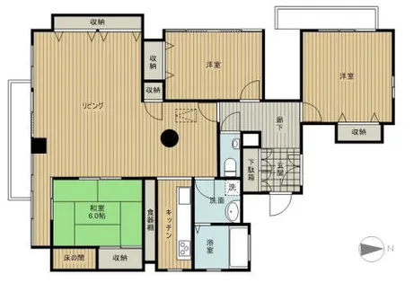 畠山ビル【501号室】の間取り