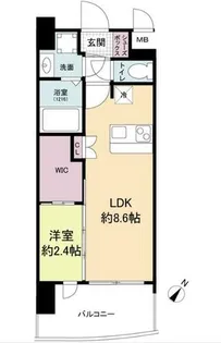 セレニテ阿波座ミラク【8階】の間取り