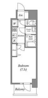 プランドール北浜【7階】の間取り
