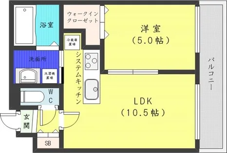S-RESIDENCE桑園【2階】の間取り