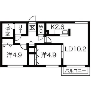ブランシャール発寒【3階】の間取り