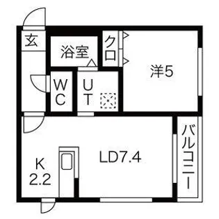 ル・ファール南6条 ウエスト【4階】の間取り
