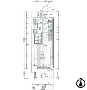 サムティ大阪GRAND EAST【6階】の間取り
