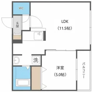 カサ ヴェルデ宮の森【3階】の間取り