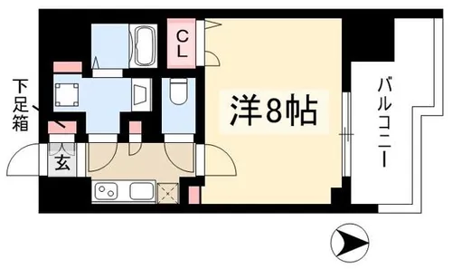 プレサンス丸の内雅風【0704号室】の間取り