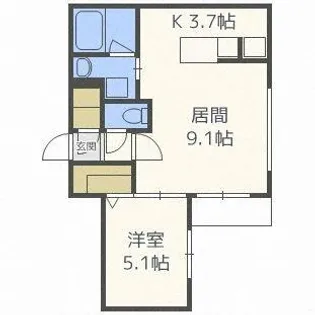グランドサクセス南麻生【5階】の間取り