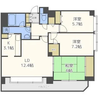 アルス伏見【8階】の間取り