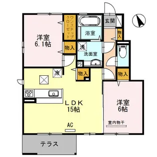 キューブ【1階】の間取り
