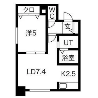 KーMS【5階】の間取り