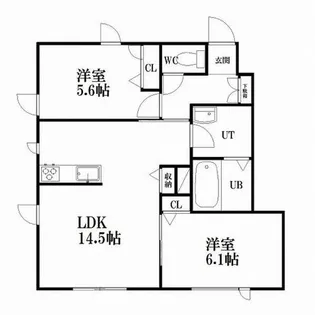 メゾンド・ラウラ【1階】の間取り