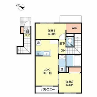 レ シュエット【2階】の間取り