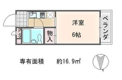 トワール高野【4階】の間取り