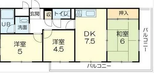 ロイヤルコーポ姫路【902号室】の間取り