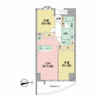 さくらHills富士見【0502号室】の間取り