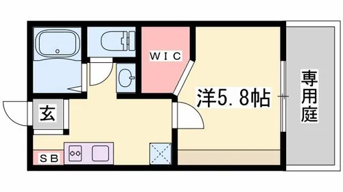 サニーハイツ御立S(借上)【2階】の間取り