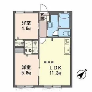 シティーリバーサイド【0101号室】の間取り