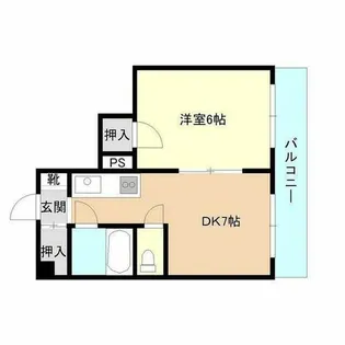 エスポアールハイツ【501号室】の間取り