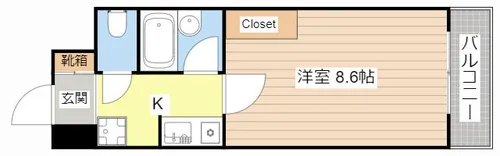 エスペランツ琵琶湖【1417号室】の間取り