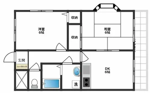 ルミエール【201号室】の間取り