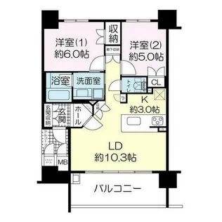 レスタージュ四条烏丸ラティス【8階】の間取り