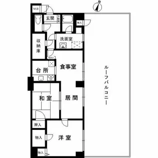 ライオンズマンション西舞子【7階】の間取り