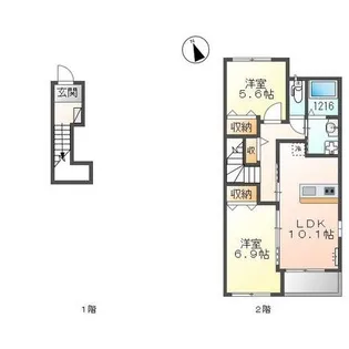 West House Ⅲ【2階】の間取り