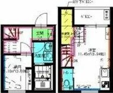 RadIAnce扶桑(レイディエンス扶桑)【1階】の間取り