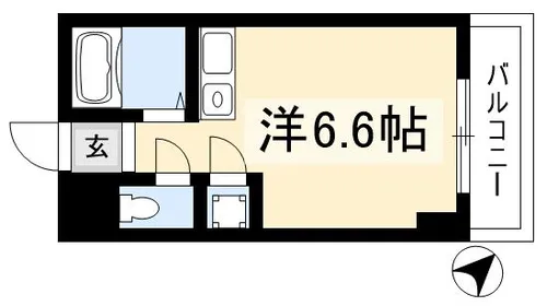 Vita六番町【0710号室】の間取り