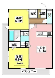 MAISON FIKA【2階】の間取り