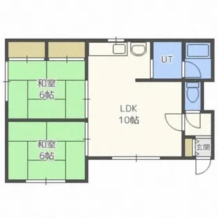 シティハイム川沿【2階】の間取り