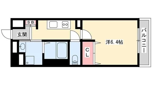 インタービレッジ船丘【502号室】の間取り