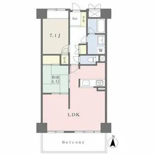 ザ・シーン城北イーストスター【10階】の間取り