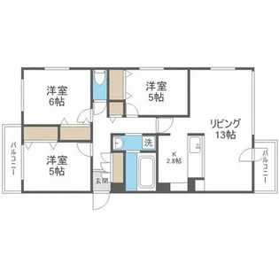オペラ【3階】の間取り