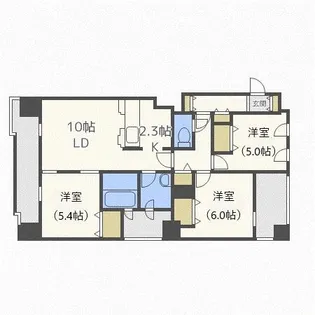 第50松井ビル【3階】の間取り