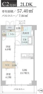 トリニティ豊中本町【2階】の間取り