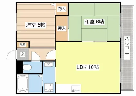 リヴィエール神子沢【202号室】の間取り
