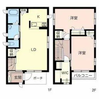 シャーメゾン西浜【0002号室】の間取り