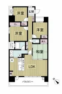 レジディア都島Ⅱ【9階】の間取り