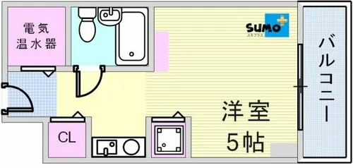 学園西カレッジハイツ【316号室】の間取り