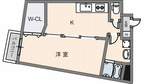 カーサフォルトゥナート額田駅前【303号室】の間取り