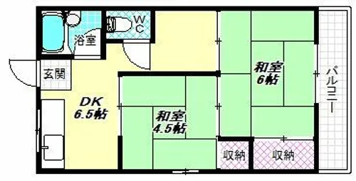 湯谷マンション【3階】の間取り