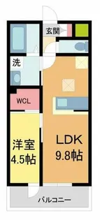 シャインヒルズ【203号室】の間取り